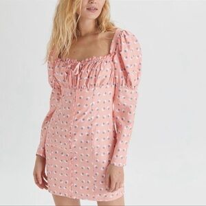 𝅺nwt Urban Outfitters puffed sleeve mini dress